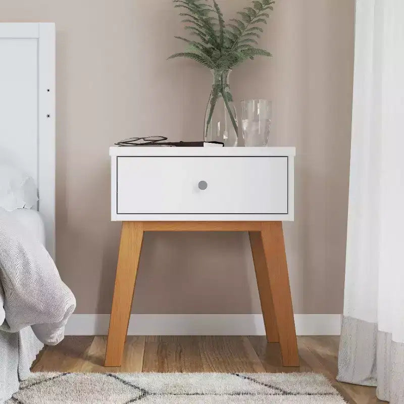 Child Craft SOHO 1 Drawer Nightstand for Nursery or Bedroom, Large Storage Drawer, Made of Sturdy Pinewood, Non-Toxic, Baby Safe Finish