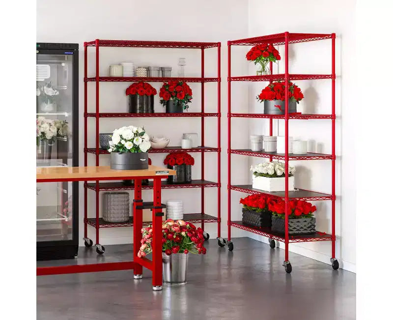 Étagère de rangement en fil d'acier 6 niveaux UltraDurable Seville Classics homologuée NSF, 48 x 18 po