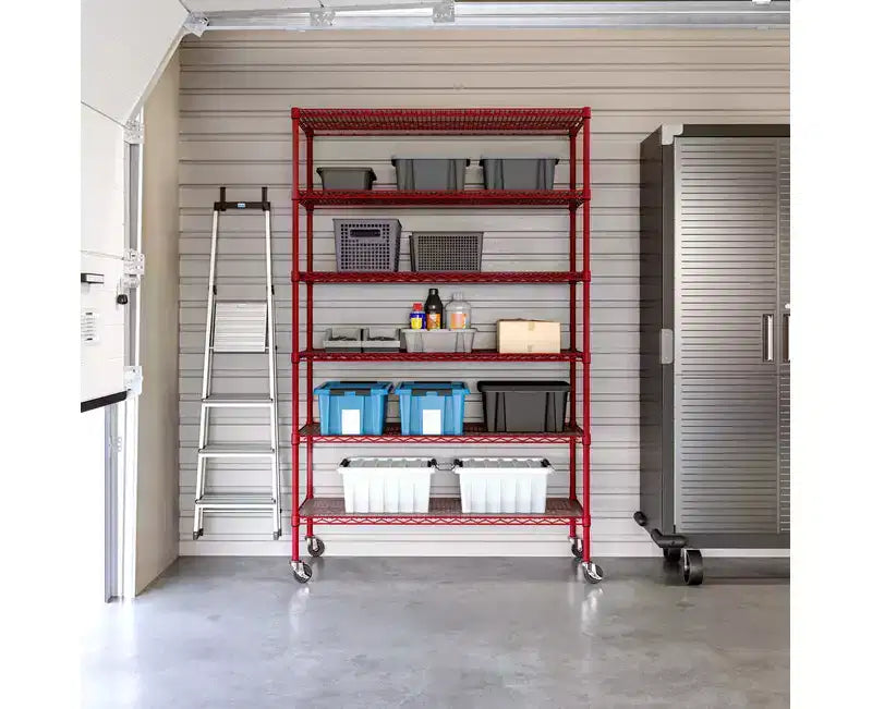 Étagère de rangement en fil d'acier 6 niveaux UltraDurable Seville Classics homologuée NSF, 48 x 18 po