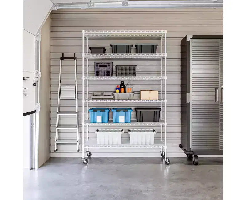 Étagère de rangement en fil d'acier 6 niveaux UltraDurable Seville Classics homologuée NSF, 48 x 18 po