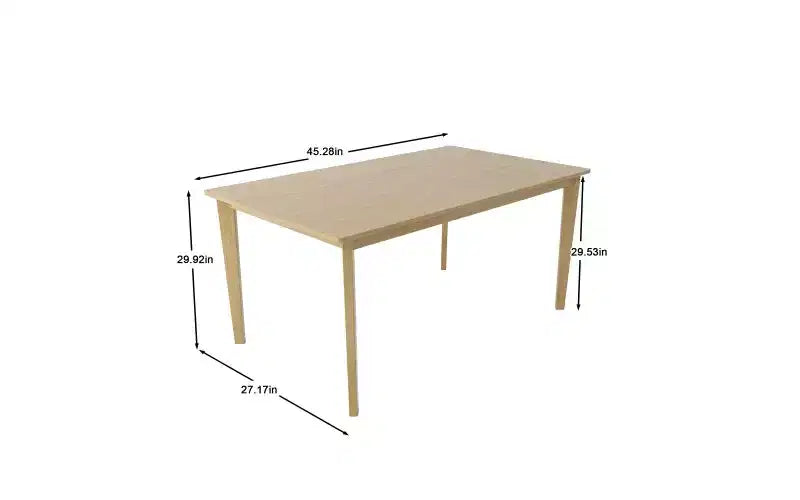 Table de cuisine rectangulaire TUYOHW 49 pour 4-6 personnes, table à manger minimaliste avec cadre en bois, table de salle à manger multifonctionnelle pour bureau, salon