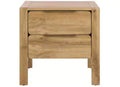 Angeria 2 Drawer Nightstand - NST3109 - Oak/Brass - Safavieh