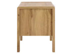Table de chevet Angeria 2 tiroirs - NST3109 - Chêne/Laiton - Safavieh