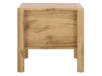 Table de chevet Angeria 2 tiroirs - NST3109 - Chêne/Laiton - Safavieh