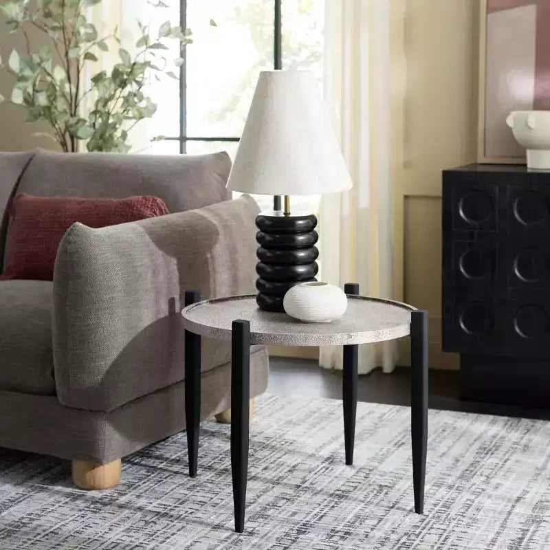 Table d'appoint Ringo - ACC3240 - Gris/Noir - Safavieh