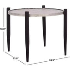 Table d'appoint Ringo - ACC3240 - Gris/Noir - Safavieh