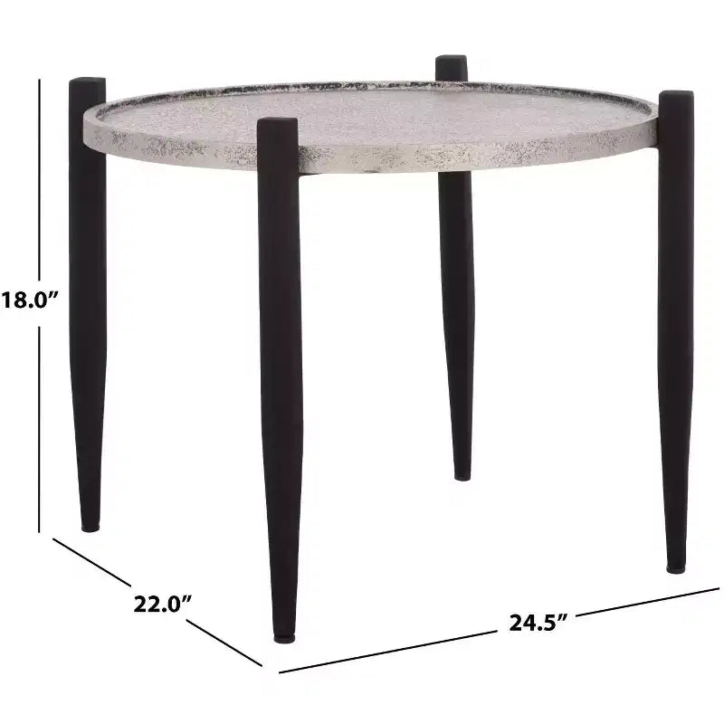 Table d'appoint Ringo - ACC3240 - Gris/Noir - Safavieh