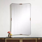 Miroir Mural Uttermost Saranac 24x38 Noir et Laiton