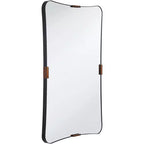 Miroir Mural Uttermost Saranac 24x38 Noir et Laiton