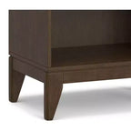 Bibliothèque Pearson en BOIS MASSIF de 168 cm x 61 cm, style Mid-Century, 5 étagères