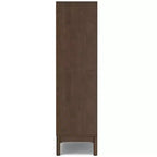 Bibliothèque Pearson en BOIS MASSIF de 168 cm x 61 cm, style Mid-Century, 5 étagères