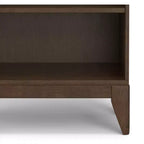 Bibliothèque Pearson en BOIS MASSIF de 168 cm x 61 cm, style Mid-Century, 5 étagères