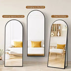 MAYEERTY Miroir Mural en Arc Pleine Longueur 71x26 Pouces, à Poser, Suspendre ou Appuyer