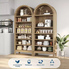 Meuble à chaussures, Meuble de rangement pour chaussures 71 po de hauteur, 7 niveaux, en bois de chêne, avec étagères réglables pour l'entrée