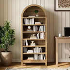 Meuble à chaussures, Meuble de rangement pour chaussures 71 po de hauteur, 7 niveaux, en bois de chêne, avec étagères réglables pour l'entrée
