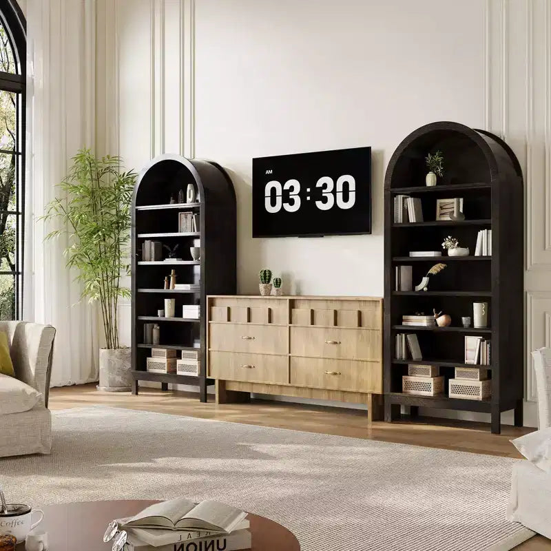 Meuble à chaussures, Meuble de rangement pour chaussures 71 po de hauteur, 7 niveaux, en bois de chêne, avec étagères réglables pour l'entrée