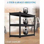 Étagères de rangement robustes à 5 niveaux pour garage, capacité de charge de 907 kg, racks utilitaires en métal réglables pour garage/entrepôt/garde-manger/sous-sol