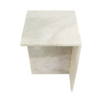 Table d'appoint chic, guéridon ou petite table de chevet pour la décoration intérieure - Table d'appoint carrée en marbre parfaite pour la décoration de la chambre ou du salon