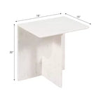 Table d'appoint chic, guéridon ou petite table de chevet pour la décoration intérieure - Table d'appoint carrée en marbre parfaite pour la décoration de la chambre ou du salon