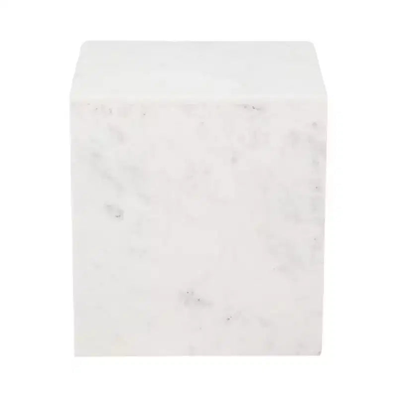 Table d'appoint chic, guéridon ou petite table de chevet pour la décoration intérieure - Table d'appoint carrée en marbre parfaite pour la décoration de la chambre ou du salon
