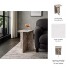 Table d'appoint chic, guéridon ou petite table de chevet pour la décoration intérieure - Table d'appoint carrée en marbre parfaite pour la décoration de la chambre ou du salon