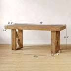 Bureau informatique Lantine 63 pouces, apparence épaisse et simple, poste de travail de jeu et d'écriture, bureau exécutif pour la maison, bureau, marron