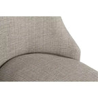 Tabourets de bar pivotants rembourrés Signature Design by Ashley Robbinsdale, hauteur comptoir, lot de 2, blanc antique avec assise en tissu gris clair