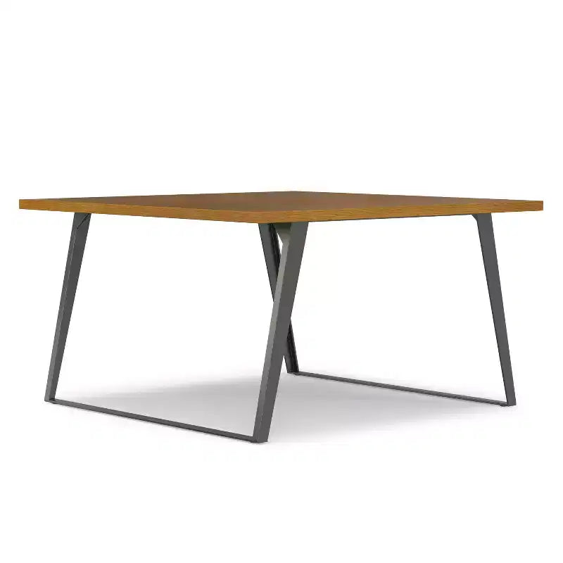 Mitchell 54 inch x 54 inch Square Modern Industrial Square Dining Table