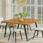 Table à manger carrée moderne et industrielle Mitchell 137 cm x 137 cm