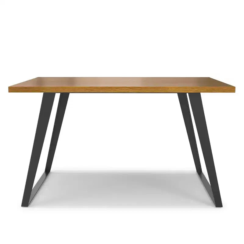 Table à manger carrée moderne et industrielle Mitchell 137 cm x 137 cm