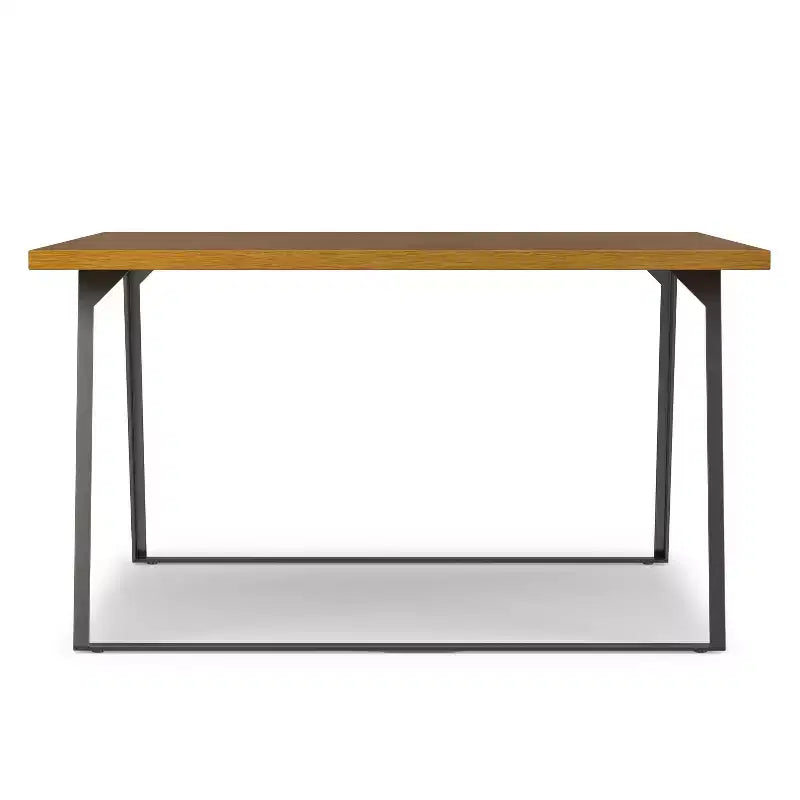 Table à manger carrée moderne et industrielle Mitchell 137 cm x 137 cm