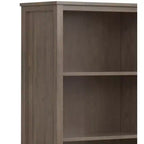 Bibliothèque de transition Cantina en BOIS MASSIF 183 cm x 76 cm marron fumé