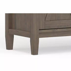 Bibliothèque de transition Cantina en BOIS MASSIF 183 cm x 76 cm marron fumé