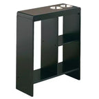 Table d'appoint The Lakeside Collection avec porte-boissons, étagères de rangement, porte-revues -