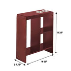 Table d'appoint The Lakeside Collection avec porte-boissons, étagères de rangement, porte-revues -