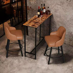 Table de bar rectangulaire Karl Home 43'' hauteur comptoir Table de pub Table console