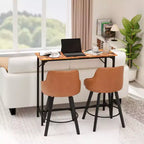 Table de bar rectangulaire Karl Home 43'' hauteur comptoir Table de pub Table console