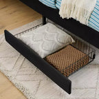 Lit de repos Bellemave avec 2 tiroirs de rangement sous le lit, canapé-lit réglable en velours pour salon et chambre à coucher