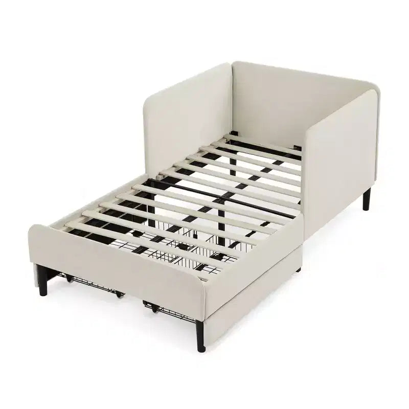 Lit de repos Bellemave avec 2 tiroirs de rangement sous le lit, canapé-lit réglable en velours pour salon et chambre à coucher