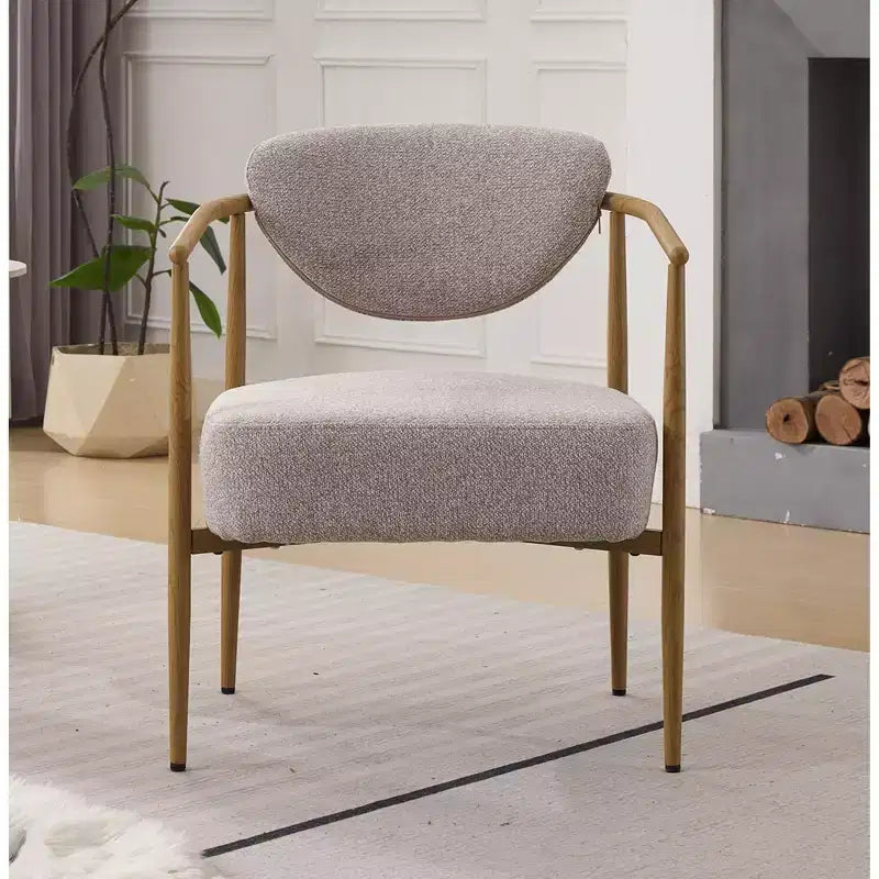 MAYEERTY Chaise de salle à manger moderne, chaise d'appoint rembourrée avec cadre en métal, chaise pour salon, chambre à coucher, salle à manger, bureau à domicile