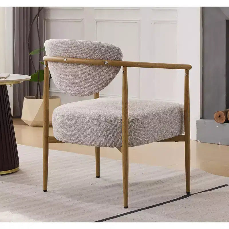 MAYEERTY Chaise de salle à manger moderne, chaise d'appoint rembourrée avec cadre en métal, chaise pour salon, chambre à coucher, salle à manger, bureau à domicile