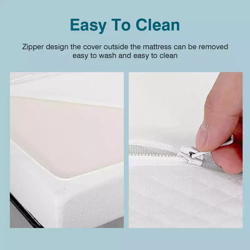 Matelas Jumeau en Mousse à Mémoire de Forme, Moelleux, Rempli de Coton, Épaisseur du Matelas 20cm, Roulé-en-Boîte, Matelas Uniquement