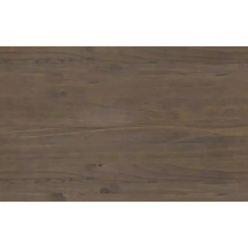 Banc de rangement transitionnel en bois massif Cantina de 112 cm de large, couleur brun fumé