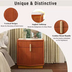 Christopher Knight Home Orrun Table de chevet de rangement moderne bombée avec 2 tiroirs