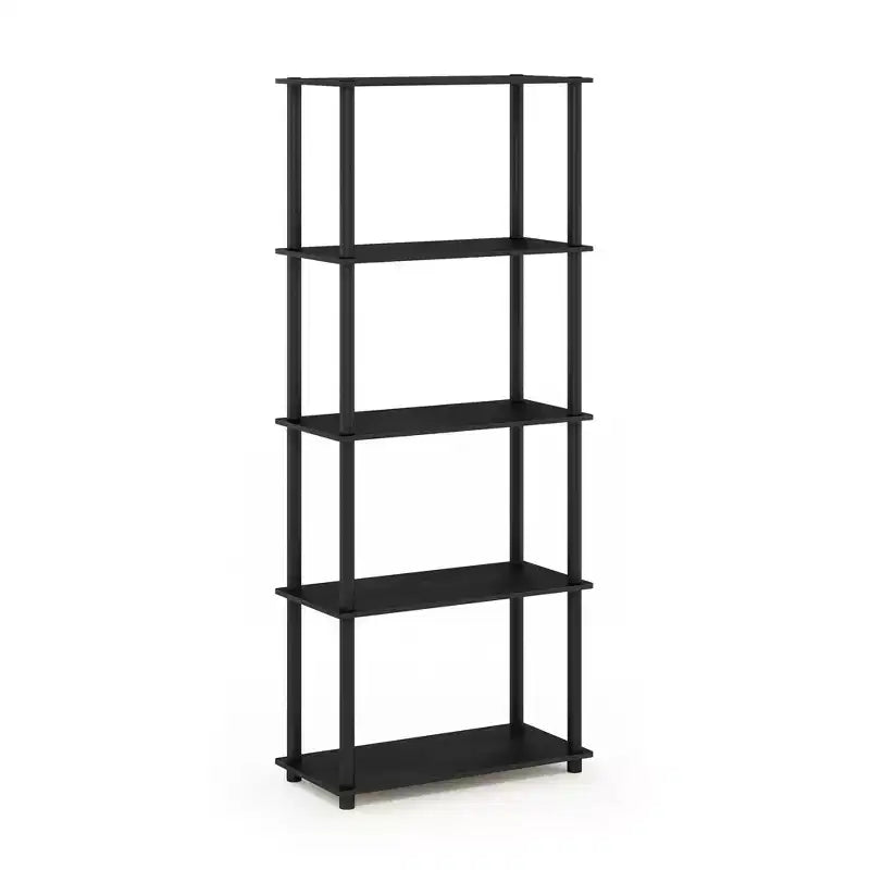 HOMLUX Bibliothèque décorative haute à 5 niveaux, étagère de rangement ouverte, étagères de présentation polyvalentes pour salon et bureau à domicile