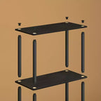 HOMLUX Bibliothèque décorative haute à 5 niveaux, étagère de rangement ouverte, étagères de présentation polyvalentes pour salon et bureau à domicile