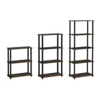 HOMLUX Bibliothèque décorative haute à 5 niveaux, étagère de rangement ouverte, étagères de présentation polyvalentes pour salon et bureau à domicile