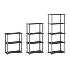 HOMLUX Bibliothèque décorative haute à 5 niveaux, étagère de rangement ouverte, étagères de présentation polyvalentes pour salon et bureau à domicile