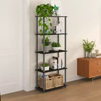 HOMLUX Bibliothèque décorative haute à 5 niveaux, étagère de rangement ouverte, étagères de présentation polyvalentes pour salon et bureau à domicile