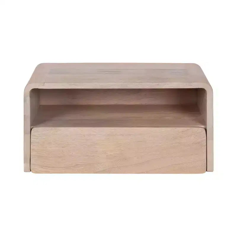 Table d'appoint flottante Kate and Laurel Kato, 18x10x9, Blanche